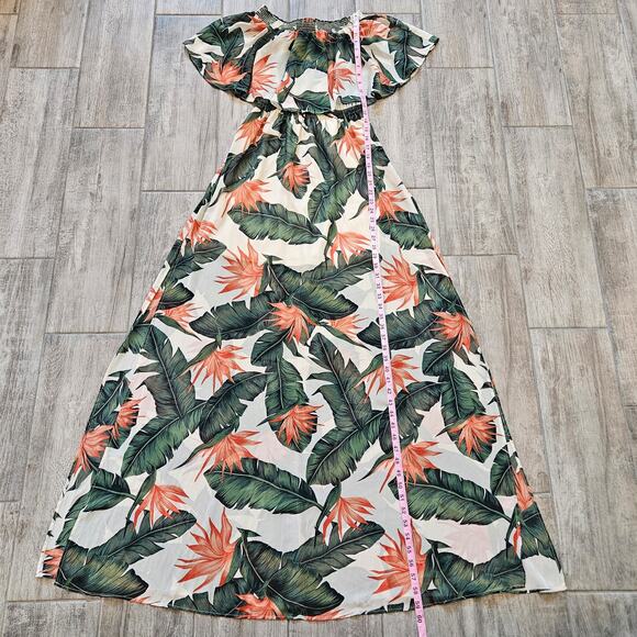Show Me Your Mumu Hacienda Maxi Dress Womens M Paradise Found Tropical Resort - Picture 4 of 13